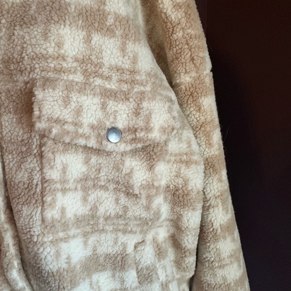NWT Gilli Beige/Cream Sherpa Jacket, Size 1X - Picture 3 of 14